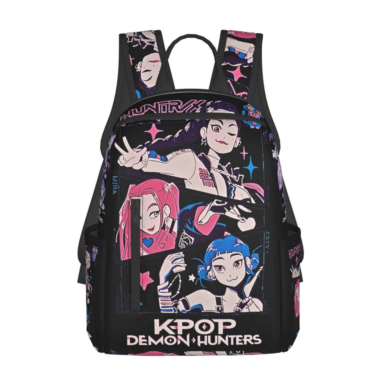 KPop Demon Hunters Travel Backpack with Front Utility Pocket Laptop