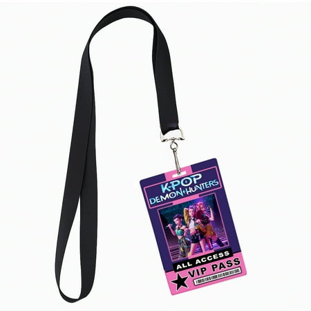 KPop Hunters VIP Pass ID Badge Lanyard PVC Cosplay Costume
