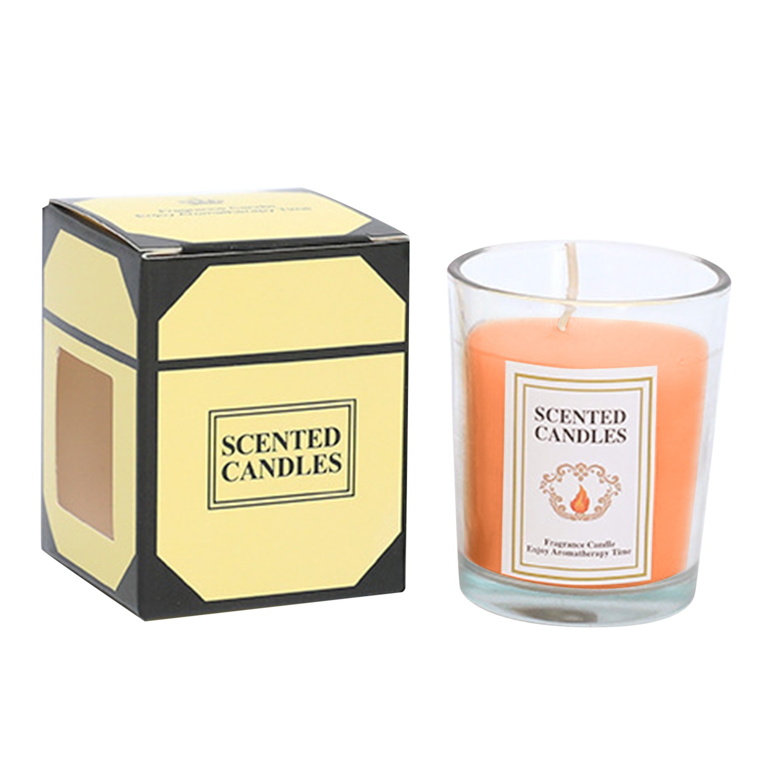 KQJDYXW Candle Sicilian Lemon Scented Classic Large Jar Single Wick