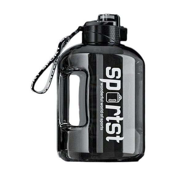 KQJQS 1 Gallon Water Bottle with Flip-Top Lid, Leak-Proof
