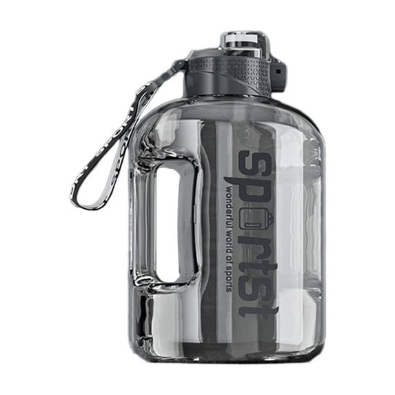 KQJQS 1 Gallon Water Bottle with Flip-Top Lid, Leak-Proof