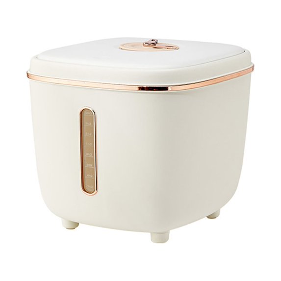KQJQS 16.5 Lb Rice Dispenser Large Grain Container Storage With Lid Measuring Cylinder Water Content Proof Household Cereal Dispenser Bucket For Kitchen Soybean Corn