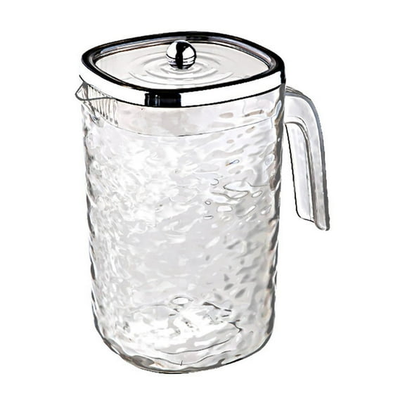 KQJQS 2L Cold Kettle Refrigerator Pitcher with Lid – Clear Plastic Fruit Teapot for Lemonade, Iced Tea, Infused Water, and Beverages