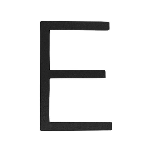 KQJQS 3 Inch Black Stainless Steel Address Letter 'E' - Perfect for House Numbers, Mailbox, Door Signs, DIY Crafts & Modern Decor