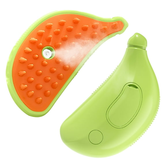 KQJQS 4 in 1 Multifunctional Self-Cleaning Steam Brush for Massaging, Steaming, and Pet Grooming - Removes Tangled and Loose Hair