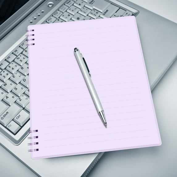 KQJQS A5 Size Spiral Bound Notebook with Thick Plastic Hardcover, 7mm College Ruled Paper