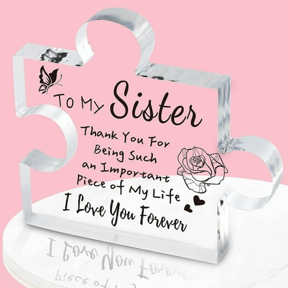 KQJQS Acrylic Puzzle For Sister Anniversary Decorations