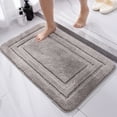 thumbnail image 1 of KQJQS Bathroom Rug Mat, Super Soft and Water Absorbent Microfiber Bath Rugs, Non-Slip Shaggy Bath Mats, Carpet for Tub Shower Bath Room Machine Wash Dry, 16" x 24",Light Brown, 1 of 5