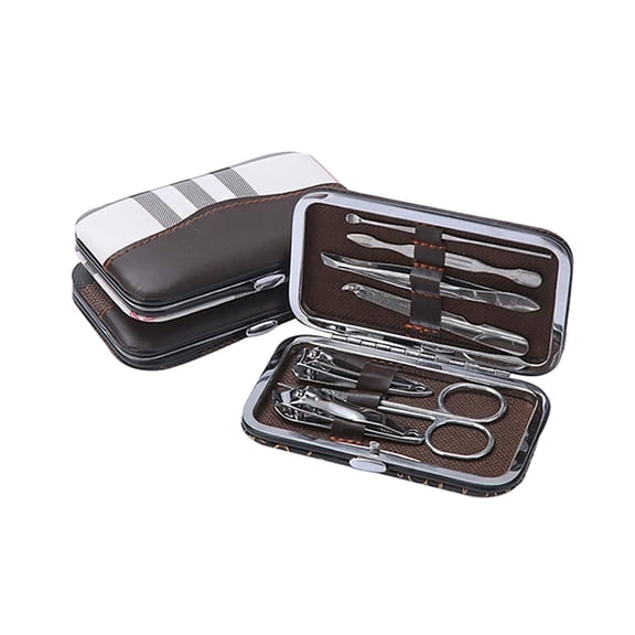 KQJQS Beauty and Nail Care Tools for Home Use, Portable Manicure Pedicure Kit Set of 7