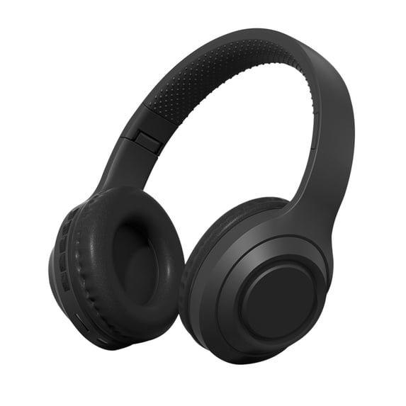 KQJQS Bluetooth Headphones, Wireless Over-Ear Earbuds with HiFi Stereo, Intelligent Noise Reduction, 20 Hours Battery Life, Foldable, with AUX and Memory Card Playback
