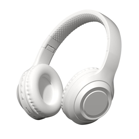 KQJQS Bluetooth Headphones, Wireless Over-Ear Earbuds with HiFi Stereo, Intelligent Noise Reduction, 20 Hours Battery Life, Foldable, with AUX and Memory Card Playback