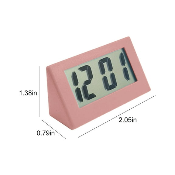 KQJQS Car Timepiece, Miniature Clock, Minimalistic Digital Clock, Nightstand Clock, Advertising Clock, Adorable Student Clock, Compact Triangle Clock