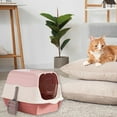 thumbnail image 1 of KQJQS Cat Litter Box Enclosure with Drawer & 2 Doors - 3-in-1 Multifunctional Cat House, Side Table & Hidden Potty, Ventilated Design, Sturdy MDF Board for Kittens, 1 of 7