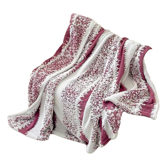 KQJQS Cationic Soft Cloud Blanket - Cationic Polyester for Home & Travel, Ultra Soft, Warm, Easy Care, Textured Visual, All-Season Durable Throw, Plush D