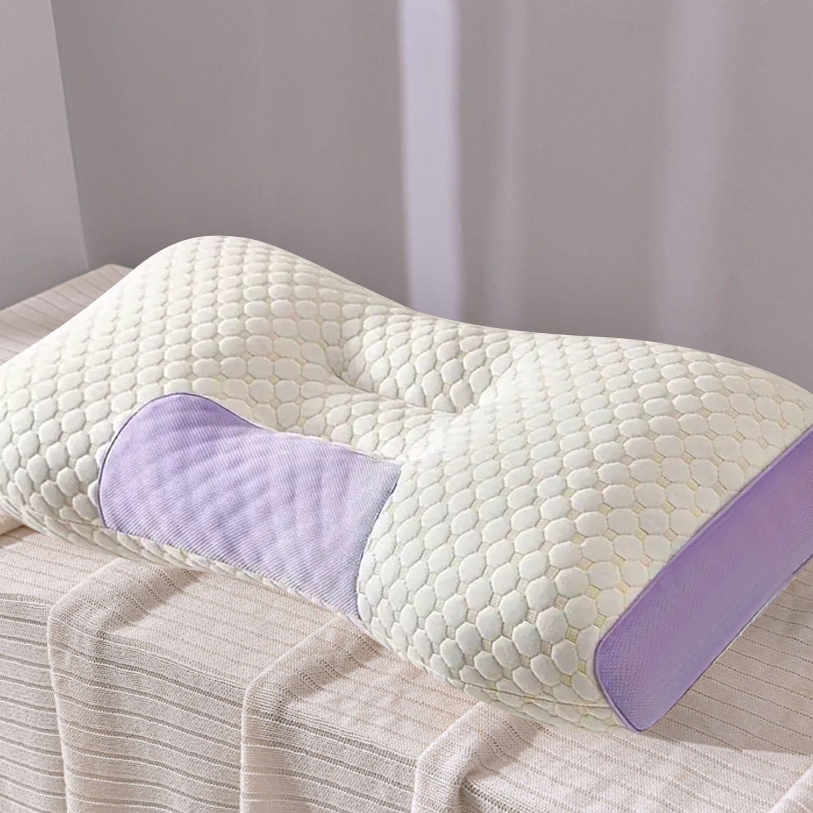 KQJQS Cervical Anti Snore Pillow, Ergonomic Neck Support