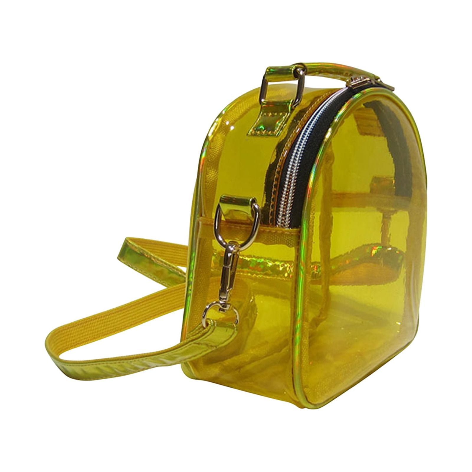 KQJQS Clear PVC Crossbody Bag with One Shoulder Strap, Minimalist