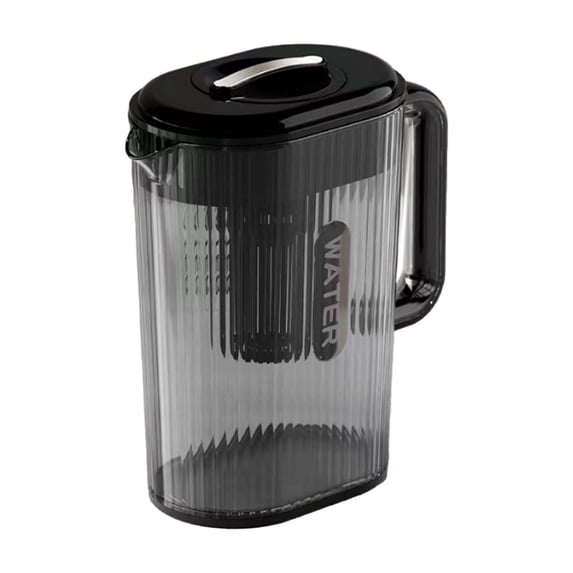 KQJQS Cold Water Kettle with Built-in Filtration System - Large Capacity Glass Beverage Pot for Herbal Tea, Hot & Cold Drinks, Refrigerator Safe
