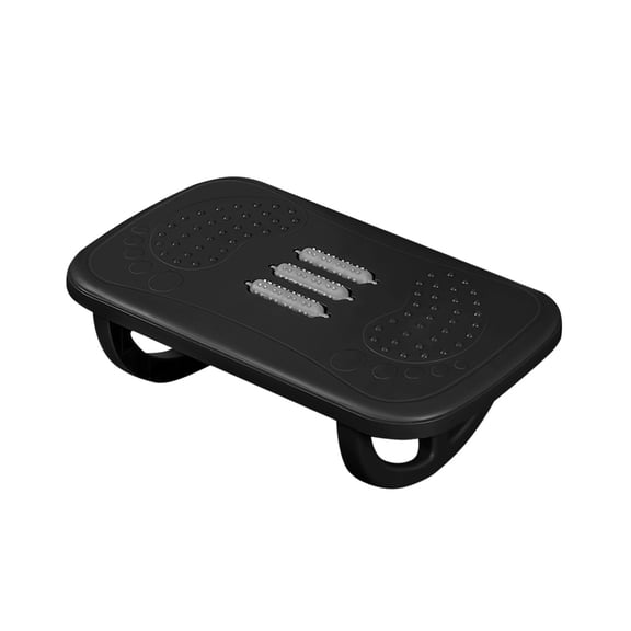 KQJQS Under Desk Foot Rest with Massage Pedal - Adjustable Height Ergonomic Footrest for Office/Home, Space-Saving Leg Relief Stool with Non-Slip Base