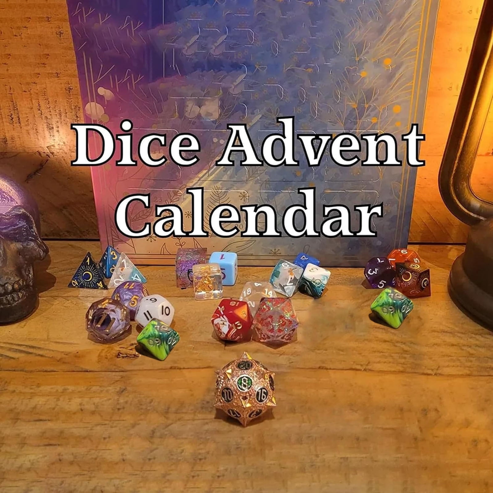 KQJQS Dice Advent Calendar 2023, Christmas 24 Days Countdown DND Dice