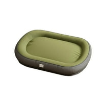 KQJQS Dog Kennel Bed, Comfortable Pet Sleeping Pad for Small to Large Dogs, Thickened Oval Dog Bed with Removable Washable Cover
