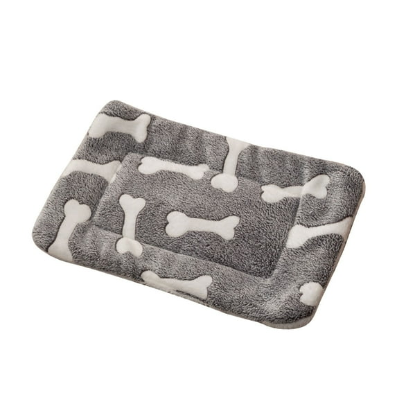 KQJQS Dog Mat Winter Thick Blanket, Cozy Pet Sleeping Cotton Quilt, Warm Dog Mattress, Machine Washable Pet Bed Mat, Comfortable Sleeping Pad for Fall & Winter, Vintage Floral Fleece
