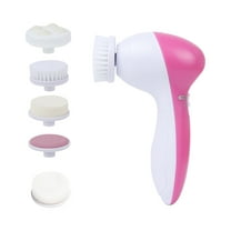 KQJQS Electric Facial Cleansing Brush 5 In 1 Face Skin Spin Brush for Deep Cleansing, Gentle Exfoliating, Blackhead Removing and Massaging, Battery Operated Facial Cleanser Brush