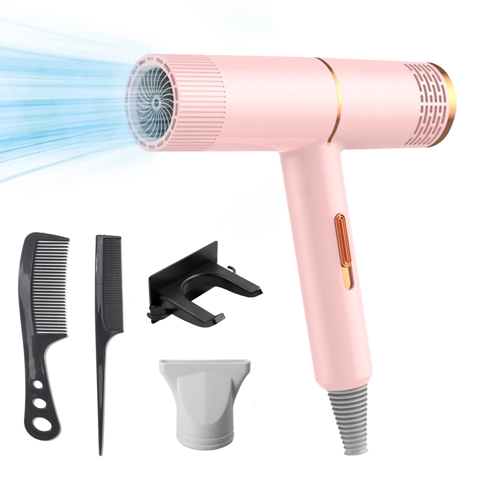 KQJQS Electric Hair Dryer with Combs & Holder Concentrator and Attachments Set HighPower High