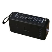 KQJQS Equipped With A Radio To Receive FM Channels,Outdoor Wireless Bluetooth Solar Audio System With Radio, Plug In Card, USB Drive, Portable, And Flashlight