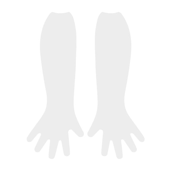 KQJQS Extra Long Clear Disposable Clear Plastic Gloves For Cleaning, Cooking, Hair Coloring, Restaurants, Dish Washing Full Size Waterproof Polyethylene Heavy Duty