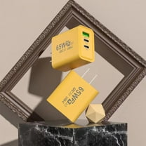 KQJQS Fast Charging Plug with 2 Type-C & 1 USB Port, Multi-Device Charger, US Standard, Portable Adapter