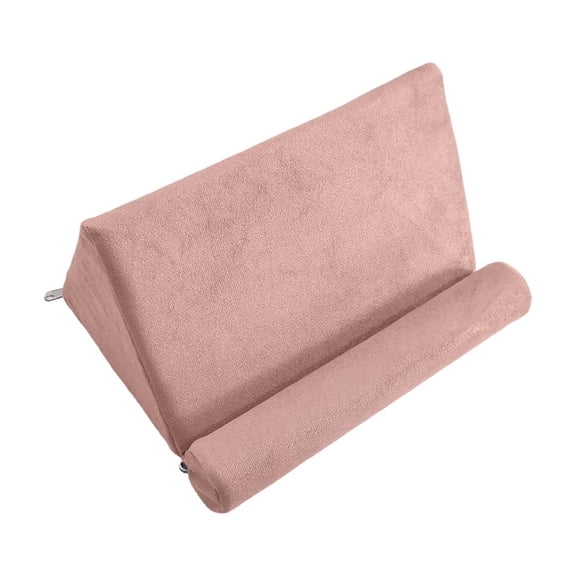 KQJQS Foldable Reading Pillow and Tablet Phone Stand - Multi-Angle Cushioned Support for Bed, Sofa & Travel - Soft, Portable Comfort for Napping and Reading Devices Red
