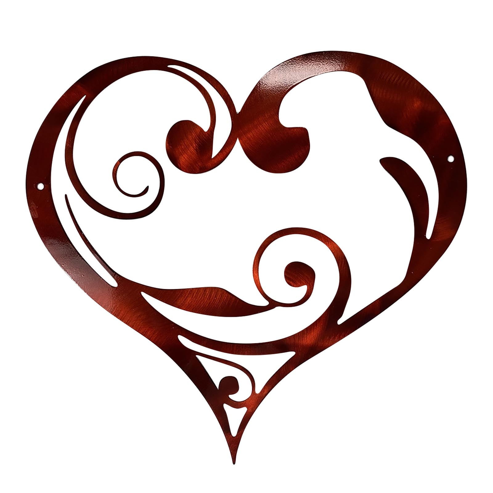 KQJQS Heart Metal Wall Decor, Heart Wall Decor Love Sign Plaque Steel