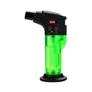 KQJQS Kitchen Butane Blow Torch Lighter For Cooking , Refillable Jet Flame Torch with Base for Free Standing Cooking Food Torch Windproof for Chefs Fire Log Candle Fireplace Grilling