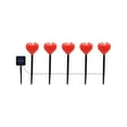 thumbnail image 1 of KQJQS LED Valentine's Day Solar Lights, Multicolor, 5-in-1 Love Shape, IP55 Waterproof, Outdoor Garden Decoration, Easy Install, Ideal Gift, 1 of 6