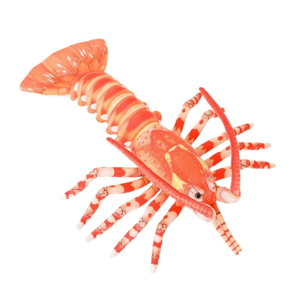 KQJQS Lifelike Australian Lobster Plush Pillow Soft Lobster Crab Stuffed Toy Simulation Red Lobster Plushie Cuddly Sea Lobster Dolls Gifts,23.6''