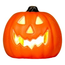 KQJQS Light Up Halloween Pumpkin Lantern, Pre-Lit LED Large Indoor Outdoor Decoration, Battery Operated Giant Pumpkin for Garden, Patio, Front Door Halloween Decor