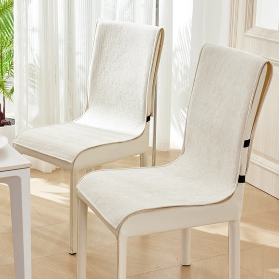 KQJQS Long Chair Cushion with Back and Ties, One Piece Seat Backrest Pad for Dining Office Kitchen Rocking Chair, Non Slip Protector with Fixed Straps Indoor Outdoor Use