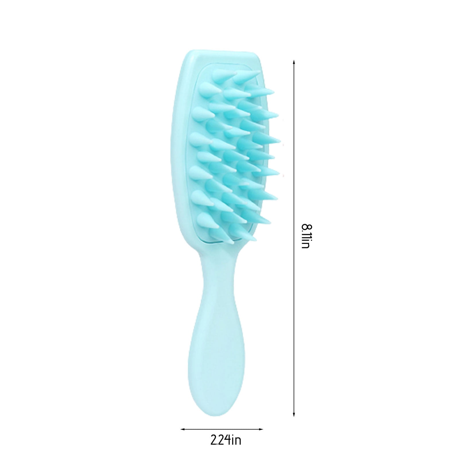 KQJQS Longhandled Hair Shampoo And Massage Comb Household Silicone Massage Shampoo Brush