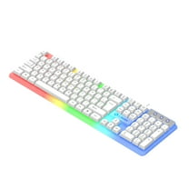 KQJQS Luminous Gaming Keyboard and Mouse Set - Mechanical Feel, RGB Backlit, Hovering Keys