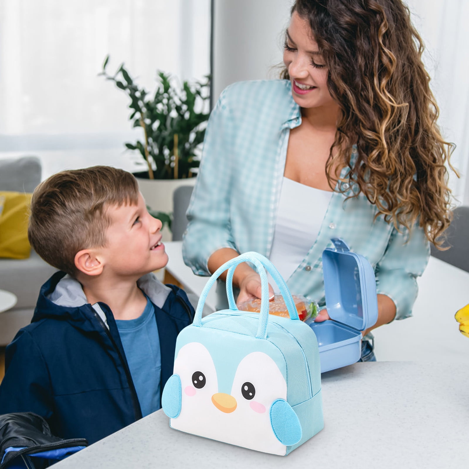 KQJQS Lunch Box for Boys Kids , Insulated Bag for Toddler Daycare Pre