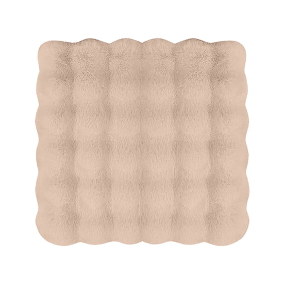KQJQS Luxury Thickened Plush Car Seat Cushion, Soft Fluffy Protector Warm Faux Rabbit Fur Non-Slip Front and Back Seat Covers Fuzzy Car Seat Interior Warm for Winter Mat Universal Fit