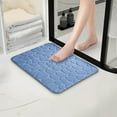 thumbnail image 1 of KQJQS Memory Foam Bath Mat Cobblestone Bathroom Rugs Super Water Absorbent Machine Washable Bath Rugs, 15.7"x23.6" Mat, Blue, 1 of 5