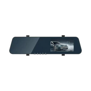 CAMECHO 4.5" Mirror Dash Cam With Backup Camera - 1080P Front & Rear Dual Lens Recording