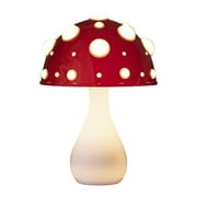 KQJQS Mushroom lamp for Bedroom Night Light Glass Vintage Retro Funky Cute Lamp Small Mushroom Lamps for Bedrooms Bedside Bed Side Table Nightstand Desk Aesthetic Cottagecore