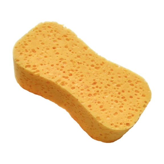 KQJQS Natural Kitchen Sponges - 2" Thick Extra Large Heavy Duty Scrub Sponges for Dishes and Cookware - Durable Household Cleaning Sponge