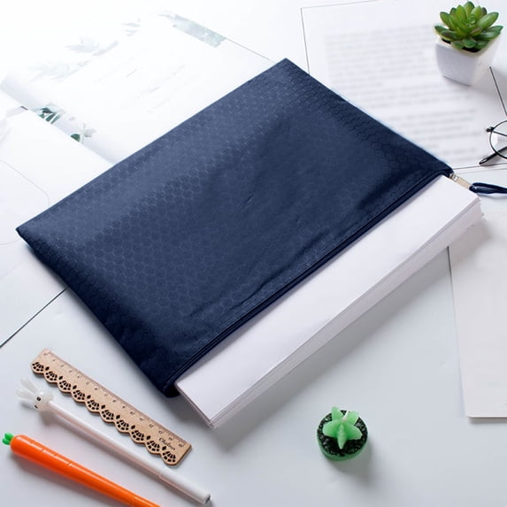 KQJQS Oxford Cloth File Folder – 13.2"x9.4" Document Organizer with Zipper, Durable Storage Bag for Office, Home or School Use