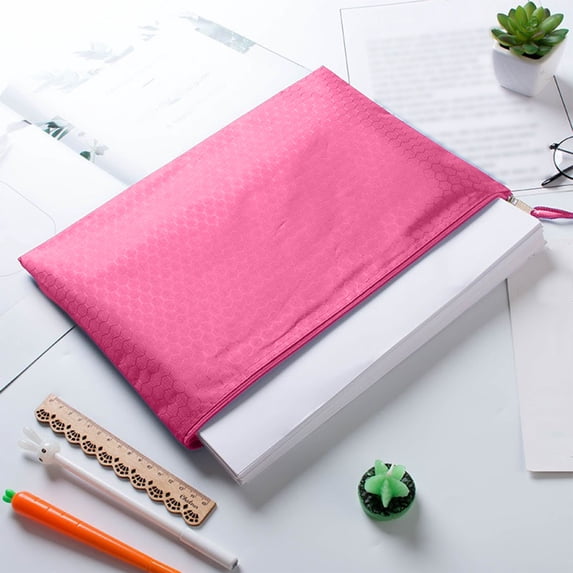 KQJQS Oxford Cloth File Folder – 13.2"x9.4" Document Organizer with Zipper, Durable Storage Bag for Office, Home or School Use