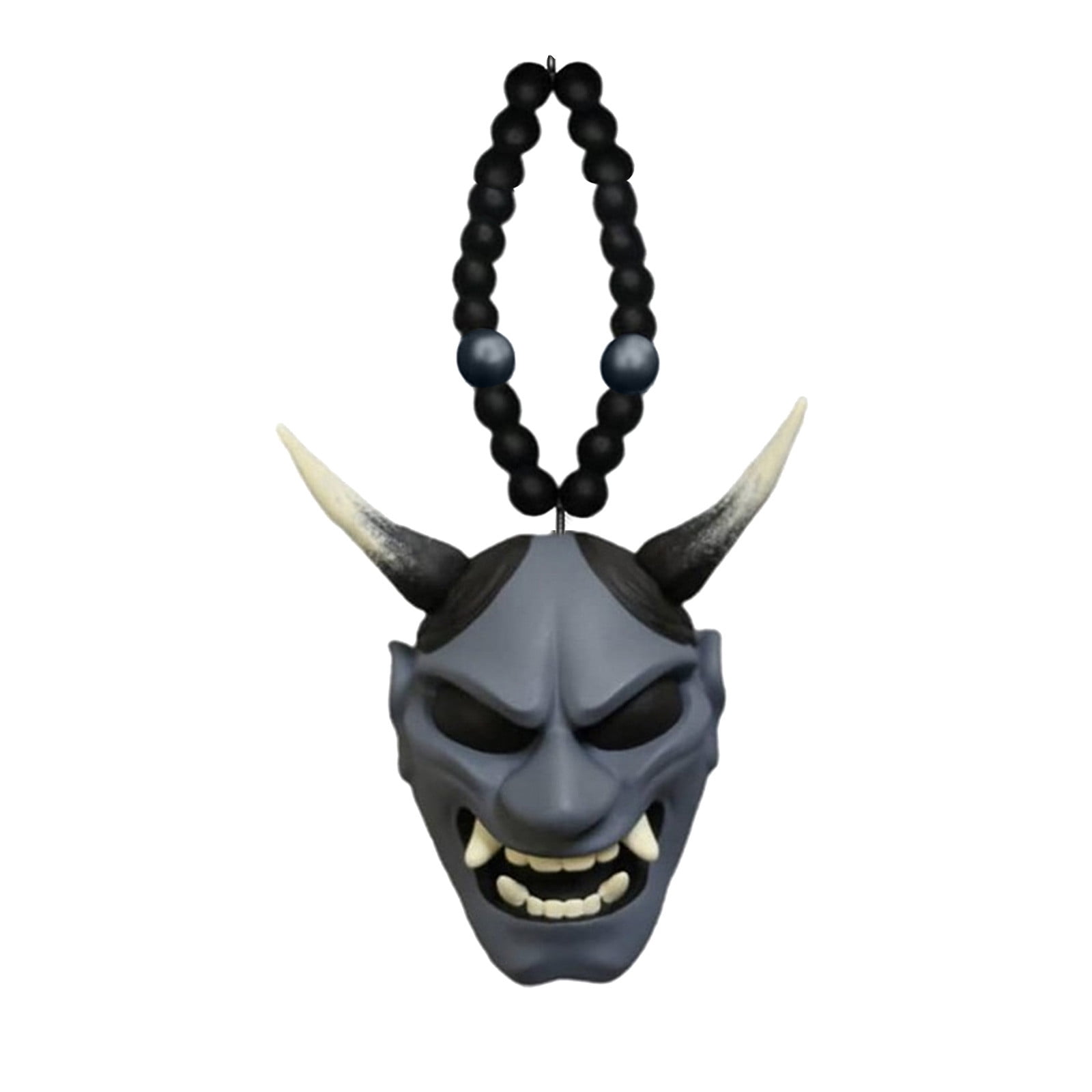 KQJQS Pendant Devil Car Pendant Halloween Decoration Japanese Ghost Mask Car Rear Screen Mirror