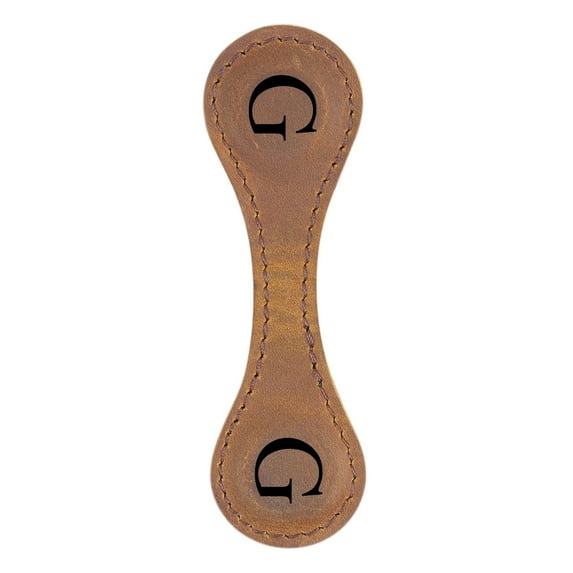 KQJQS Personalized Magnetic Leather Bookmark for Book Lovers - Engraved Magnetic Bookmarks for Her(G)