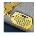 thumbnail image 1 of KQJQS Personalized To My Grandson Keychain - Perfect Gift For Grandson or Grandchild(Gold), 1 of 4